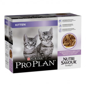 Purina pro plan chaton kitten nutrisavour dinde en sauce 85g