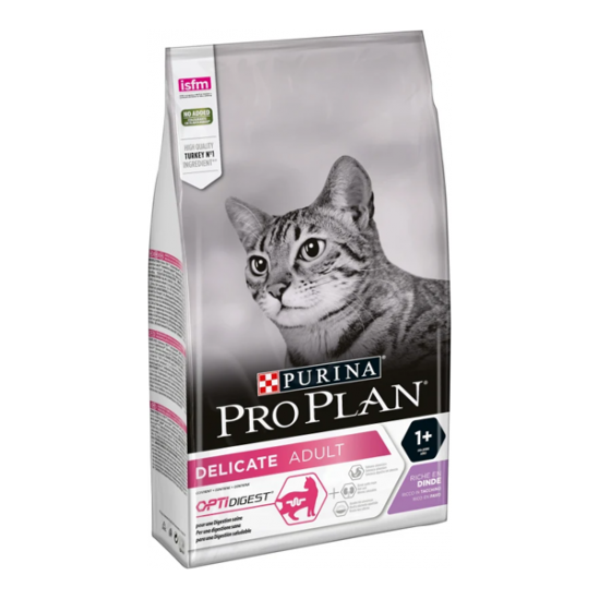 Purina pro plan chat delicate adult optidigest dinde 10kg