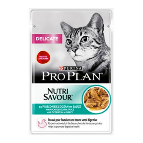 Purina pro plan nutrisavour chat delicate poisson 26x85g