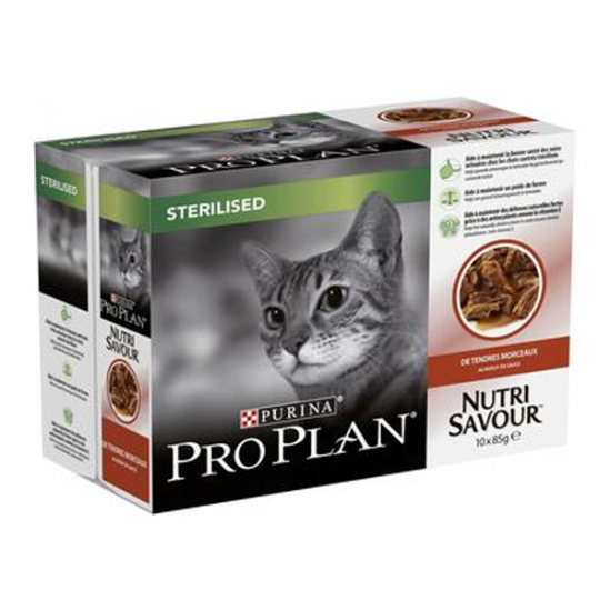 Purina pro plan chat sterilised nutrisavour boeuf 26x85g