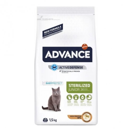 Advance Sterilized junior chat 24 mois 1.5kg