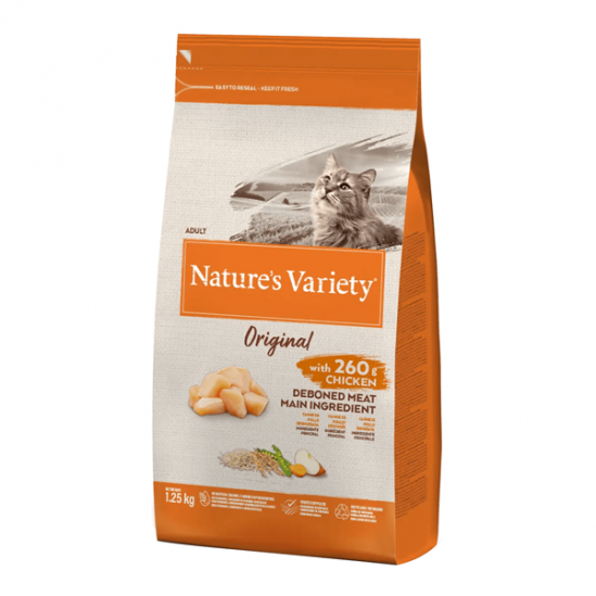 Nature´s Variety Orignal poulet croquette pour chat adult 1,25kg