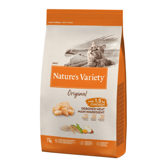 Nature´s Variety Orignal poulet croquette pour chat adulte 7kg