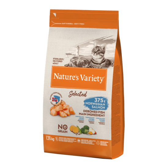 Nature´s Variety Selected saumon pour chat stérilisé 1.25kg