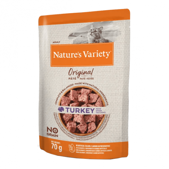 Nature´s Variety Original pâtée dinde pour le chat 70gr