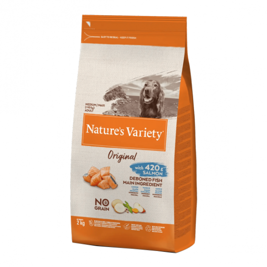 Nature´s Variety Original medium saumon pour chien adulte 2kg