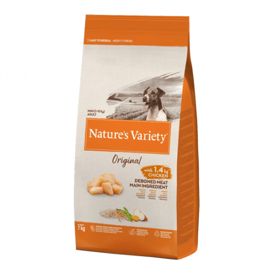 Nature´s Variety Original mini poulet croquettes pour chien adulte 7kg