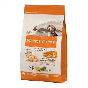 Nature´s Variety Selected poulet croquettes pour chien junior 10kg