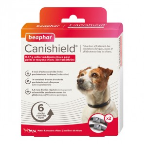 Beaphar Canishield 2 colliers médicamenteux petits et moyens chiens