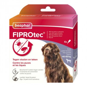 Beaphar Fiprotec 134 mg solution spot-on chien moyen (10-20kg) 4 pipettes