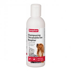 Beaphar Shampooing Tétraméthrine antiparasitaire chien & chat 200ml