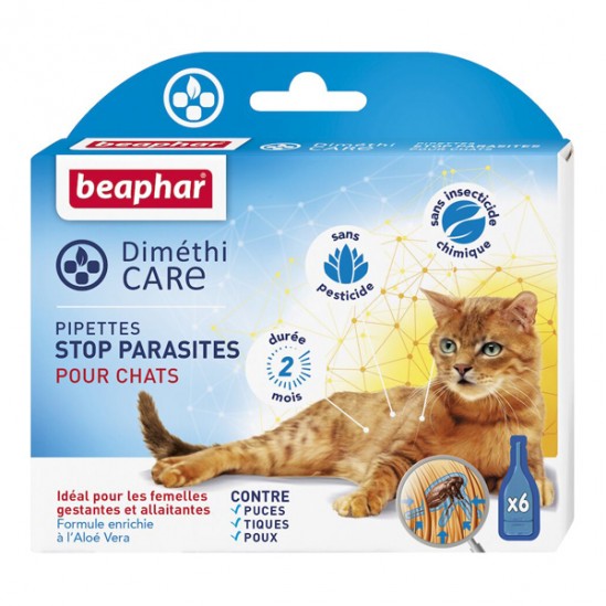 Beaphar Diméthicare Stop Parasites 6 pipettes chien +de 30kg