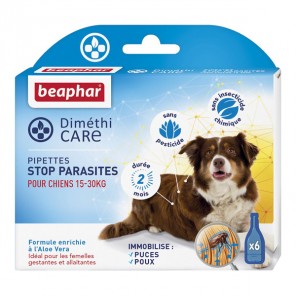 Beaphar Diméthicare Stop Parasites 6 pipettes chien +de 30kg