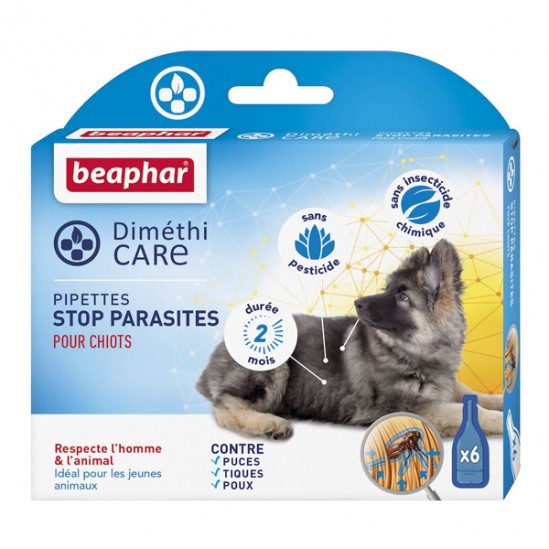 Beaphar Diméthicare Stop Parasites 6 pipettes chien +de 30kg