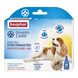 Beaphar Diméthicare Stop Parasites 6 pipettes chien +de 30kg