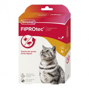 Beaphar Fiprotec 50mg solution spot-on pour chats plus de 1kg