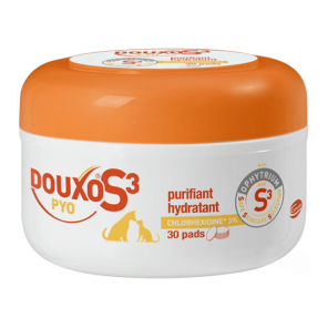 Douxo S3 Pyo Pads chiens et chats 30 lingettes