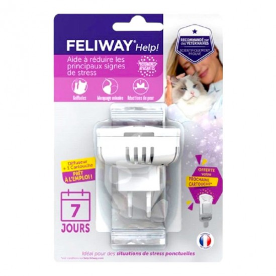 Feliway Help 7 jours diffuseur phéromone + recharge