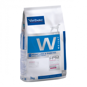 Virbac HPM W1 Weight Loss & Diabetes chien 3kg