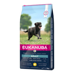 Eukanuba chien adulte grandes races croquettes poulet frais 15kg