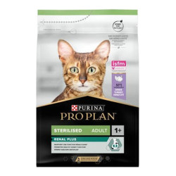 Purina Pro Plan Renal Plus chat adulte stérilisé croquettes dinde 10kg