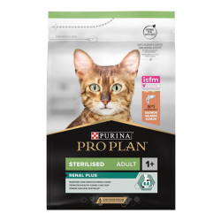 Purina Pro Plan Renal Plus chat adulte stérilisé croquettes saumon 3kg