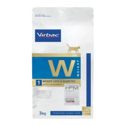 Virbac Veterinary HPM chat Perte poids et diabète croquettes 3kg