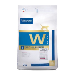 Virbac Veterinary HPM chat Perte poids et diabète croquettes 7kg