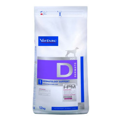 Virbac Veterinary HPM chiens Dermatologie support D1 croquettes 12kg