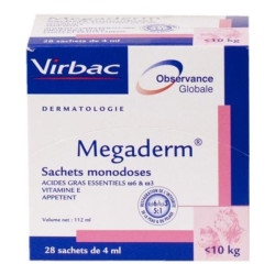 Virbac Megaderm chat et chien 28 x 4ml