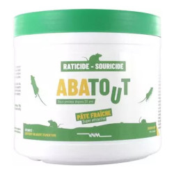 Abatout Raticide et Souricide pâte fraîche 15 sachets de 10gr