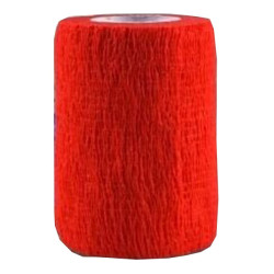 Horse Master Flex'On band cohesive rouge lot de 24 bandes 7,5cm x 4,5cm