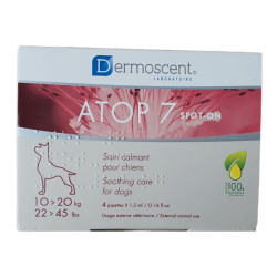 Dermoscent Atop 7 Spot-on chiens 10-20kg 4 pipettes de 1,2ml