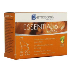 Dermoscent Essential 6 Spot-on chien 10-20kg 4 pipettes de 1,2ml