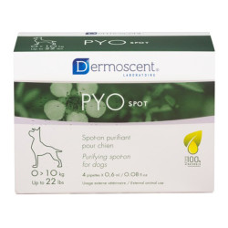 Dermoscent PYOspot chien 0-10kg 4 pipettes de 0,6ml