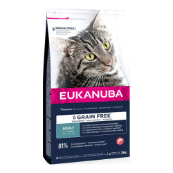 Eukanuba chat adulte croquettes saumon sans céréales 2kg