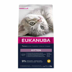 Eukanuba chat chaton 1-12 mois croquettes au poulet frais 2kg