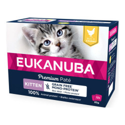 Eukanuba chaton pâté poulet sans céréales 12 x 85gr