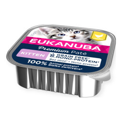 Eukanuba chaton pâté poulet sans céréales barquette 85gr