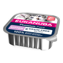 Eukanuba chaton pâté saumon sans céréales barquette 85gr