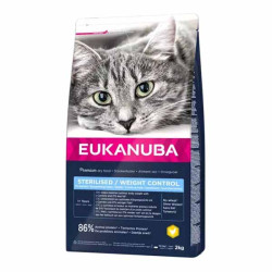 Eukanuba Sterilised Weight Control croquettes chat adulte 2kg