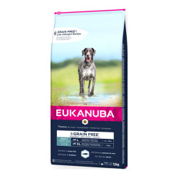 Eukanuba chien adulte de grande race croquettes poissons sans céréales 12kg