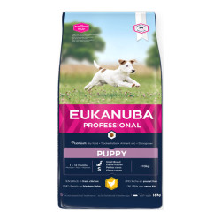 Eukanuba chiot petite race croquettes poulet frais 18kg