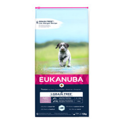 Eukanuba chiot grande race croquettes sans céréales poisson 12kg