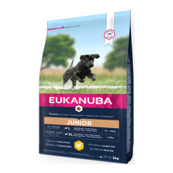 Eukanuba chien grande race croquettes au poulet frais 3kg