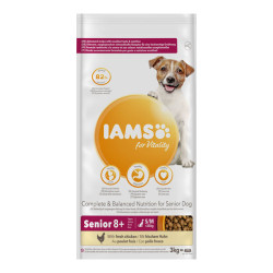 Iams Vitality chien sénior petite et moyenne race croquettes 3kg