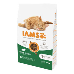 Iams chat adulte croquettes agneau 10kg