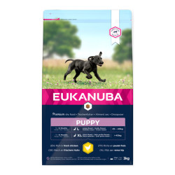 Eukanuba chiot grande race croquettes poulet frais 3kg