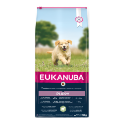 Eukanuba chiot grande race croquettes agneau et riz 12kg