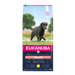 Eukanuba chien sénior grande race croquettes poulet frais 15kg